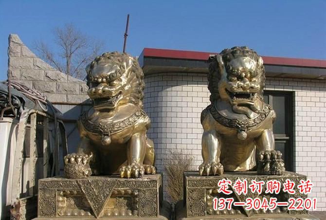 廊坊铸铜狮子雕塑