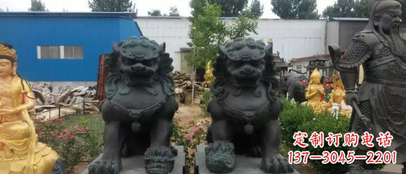 廊坊铸铜狮子看门狮子铜雕