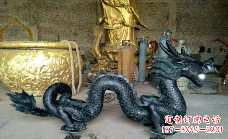 廊坊铸铜双龙戏珠广场铜雕