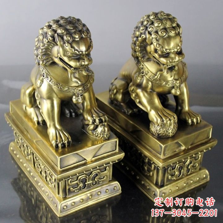 廊坊铸铜天安门狮子雕塑