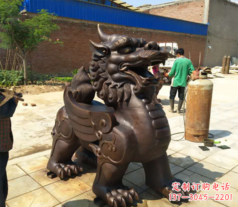 廊坊貔貅铸铜雕塑