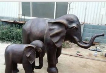 廊坊铸铜公园大象雕塑