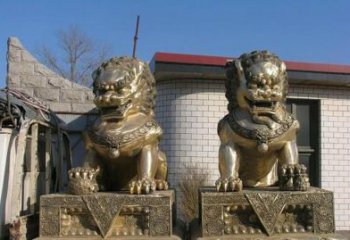 廊坊铸铜狮子雕塑