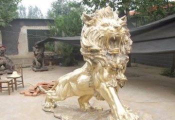 廊坊铸铜狮子铜雕 (3)