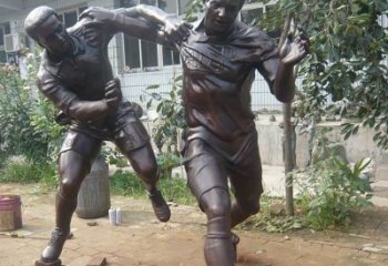廊坊足球运动公园人物铜雕
